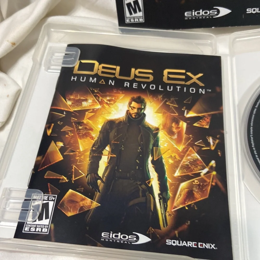 PS3 DEIS EX Human Revolution disc w/manual